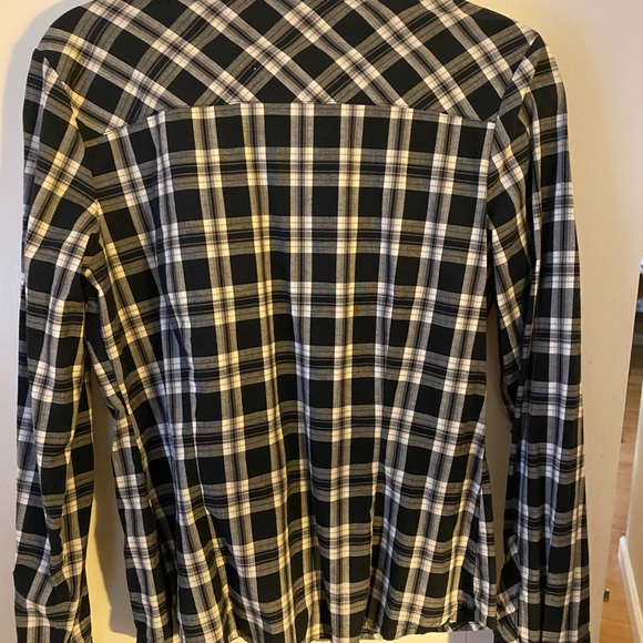 DALIA LONG SLEEVES PLAID WOMEN'S TOPS - Picture 3 of 3